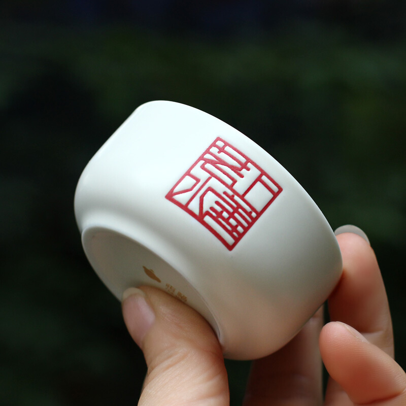 恒福(TEA MiLL) 陶瓷茶杯功夫茶杯个人杯品茗杯茶具杯上善若水3个装 其他