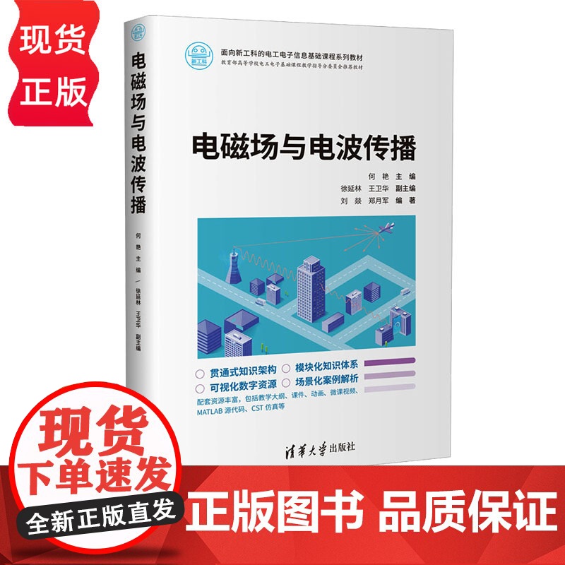 电磁场与电波传播 面向新工科的电工电子信息基础课程系列教材 何艳 徐延林 王卫华 刘燚 清华大学出版社高清大图