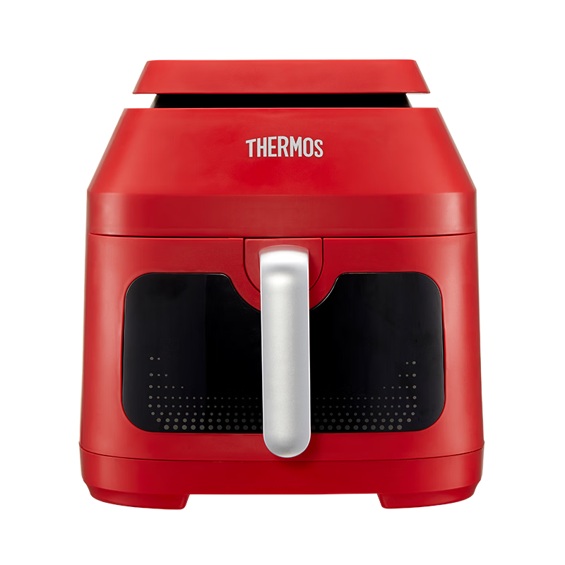 膳魔师(THERMOS)2025新款空气炸锅大容量家用可视免翻面智能空气炸锅 6L EHA-5761D-R 6L高清大图