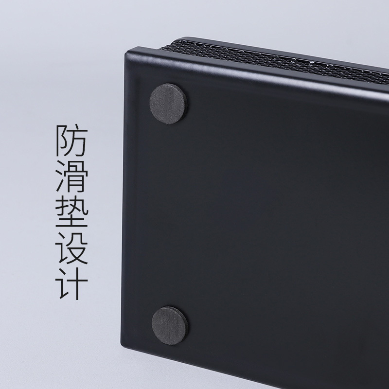 得力deli9175笔筒时尚创意多功能笔架商务办公笔筒铁网笔筒办公用品 黑色