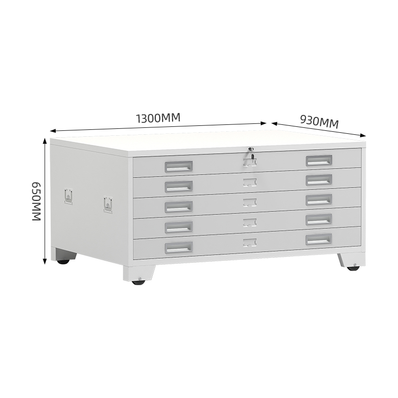 臻远 ZY-DTGA-4 工程图纸柜收纳柜 白色0号单节柜高清大图