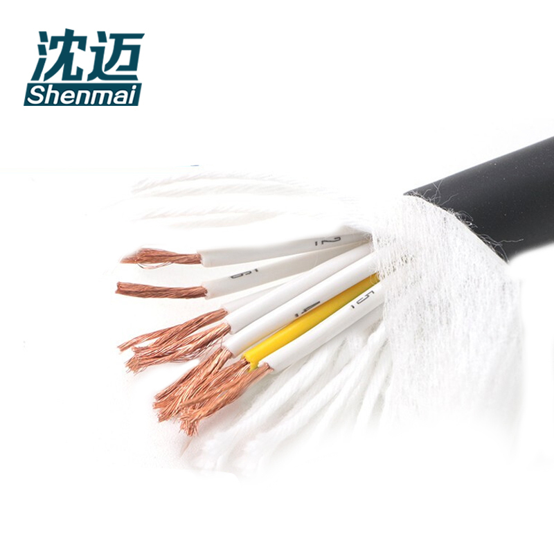 沈迈 铜芯软电缆 TRVV-4*2.5+6*0.5mm²(200米) /捆高清大图