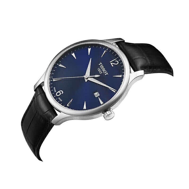 天梭(TISSOT)瑞士手表 俊雅系列 石英男表 新年礼物送男友T063.610.16.047.00图片