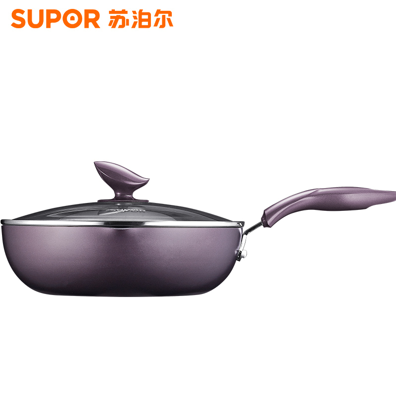 苏泊尔(SUPOR)煎锅PJ26R4 火红点深型煎锅 26cm不粘锅 电磁炉燃气灶适用高清大图