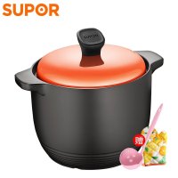 苏泊尔（SUPOR） TB60G1陶瓷煲 砂锅煲汤炖粥锅 直径22cm石锅燃气灶焖烧砂锅 明火专用6L升炖锅