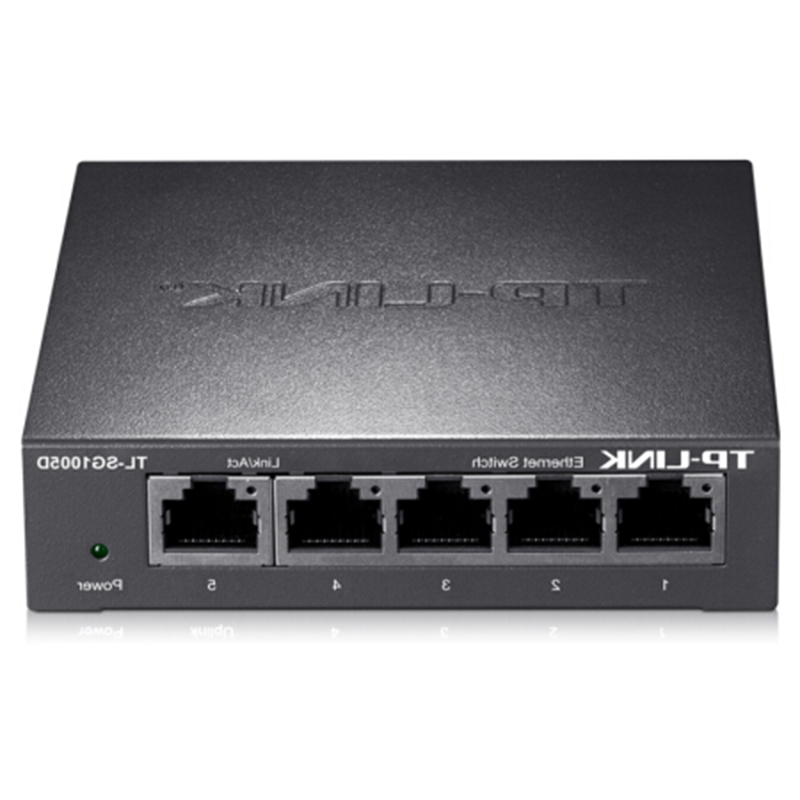 TP-LINK 5口千兆交换机 企业级交换器 监控网络网线分线器 分流器 金属机身 TL-SG1005D（QH）