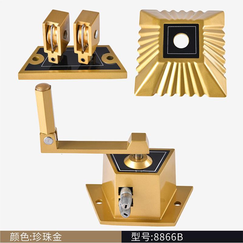 美帮汇8866-8818型套餐升降晾衣架配件手柄把 顶轮全铝好手摇器高清大图