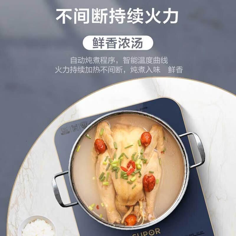 苏泊尔(SUPOR)精控恒温2200W大功率195mm大线圈小火持续加热防辐电磁炉套装带锅C22-ID31高清大图