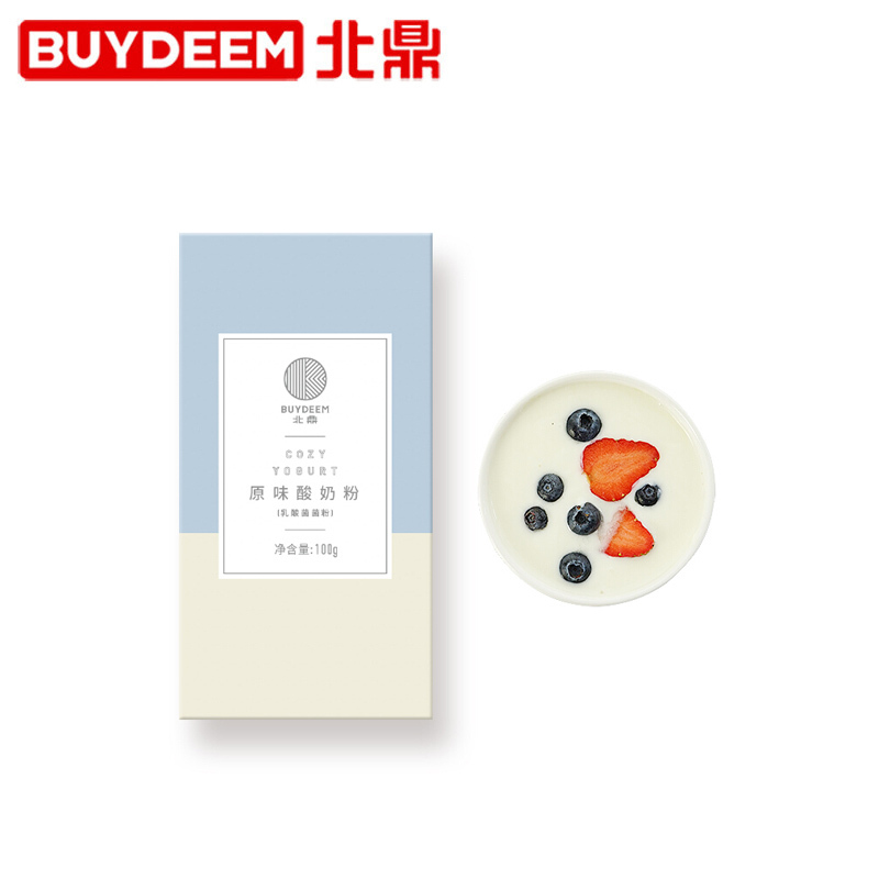 北鼎(Buydeem) 酸奶粉 无添加酸奶粉 原味酸奶粉 盒/100g 原味