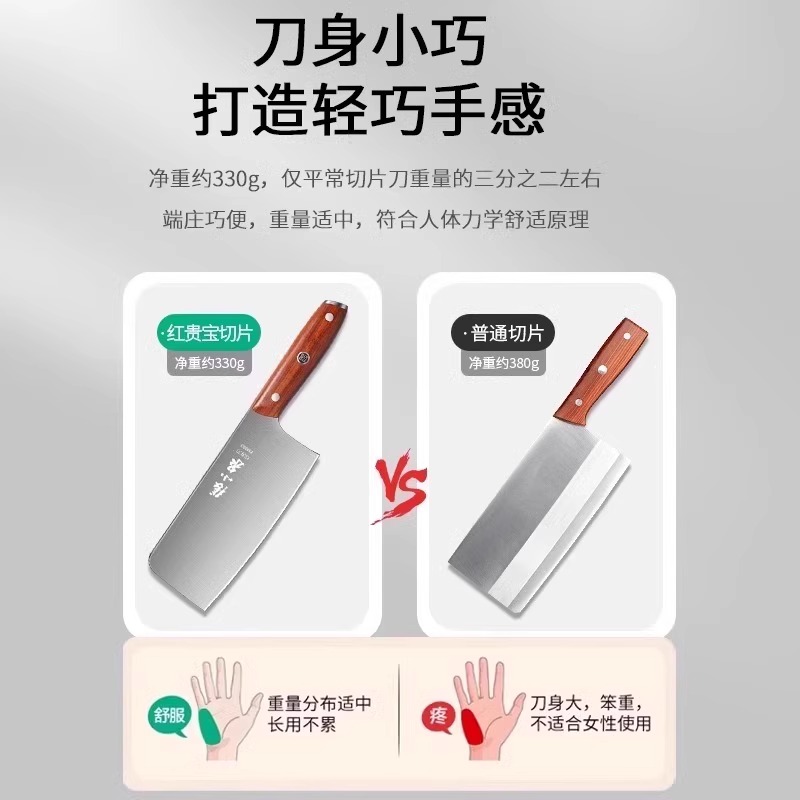 张小泉砍骨头专用刀家用高锰钢高硬度刀具斩切大砍刀锻打8177高清大图