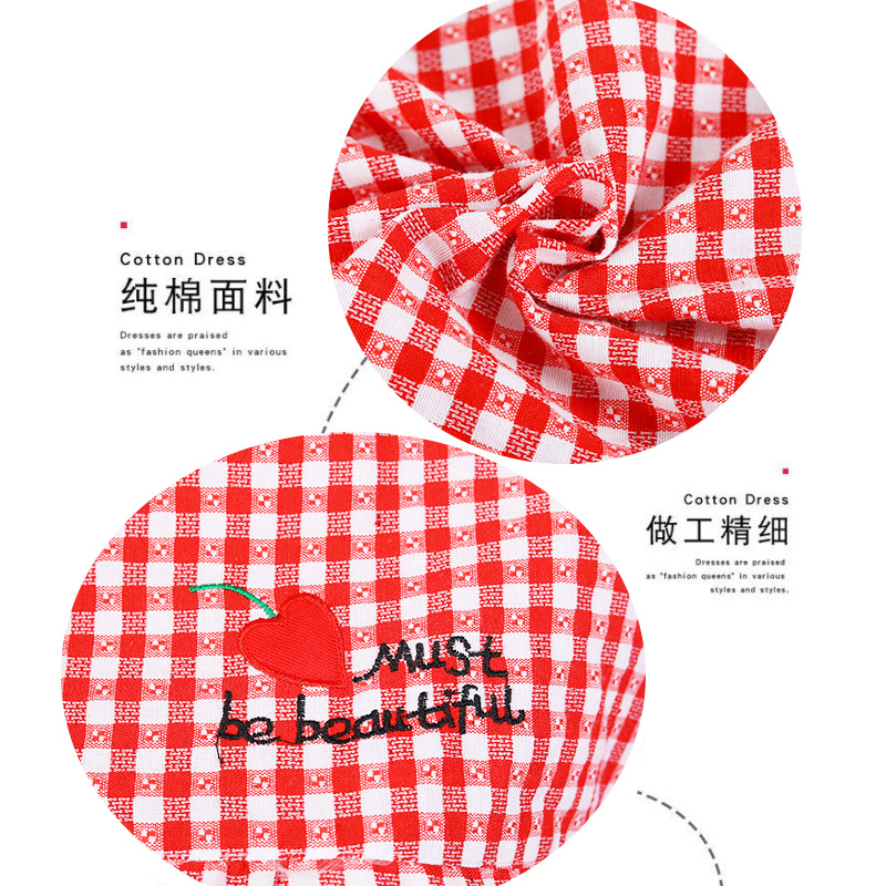 围裙罩衣带袖厨房做饭防污棉麻服务员背带工作服可爱成人围腰上班高清大图