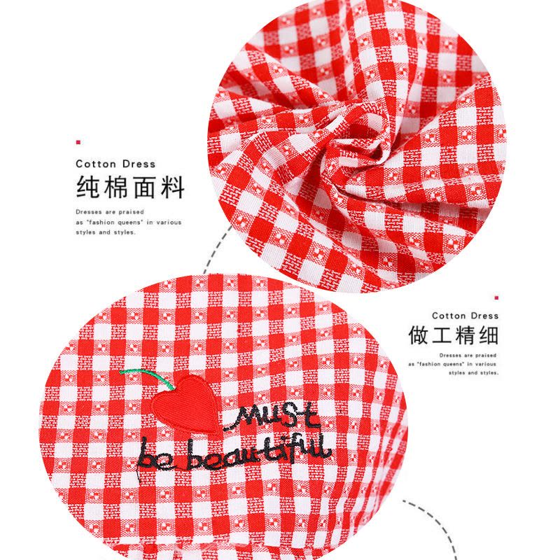 围裙罩衣带袖厨房做饭防污棉麻服务员背带工作服可爱成人围腰上班图片