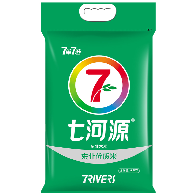 七河源 东北优质5kg 东北大米 圆粒米