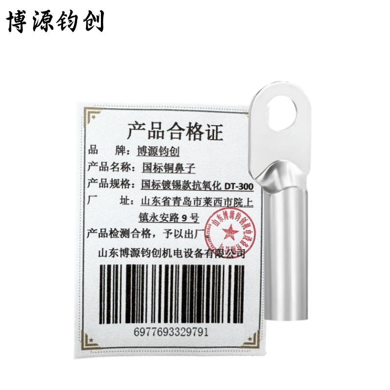 博源钧创 国标铜鼻子 国标镀锡款抗氧化DT-300 个高清大图
