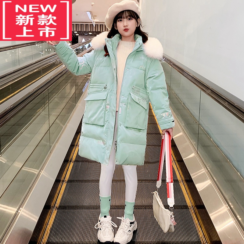 可莉允欧洲站女童时髦棉衣2022冬季新款儿童羽绒服洋气女孩免洗棉袄潮牌棉服