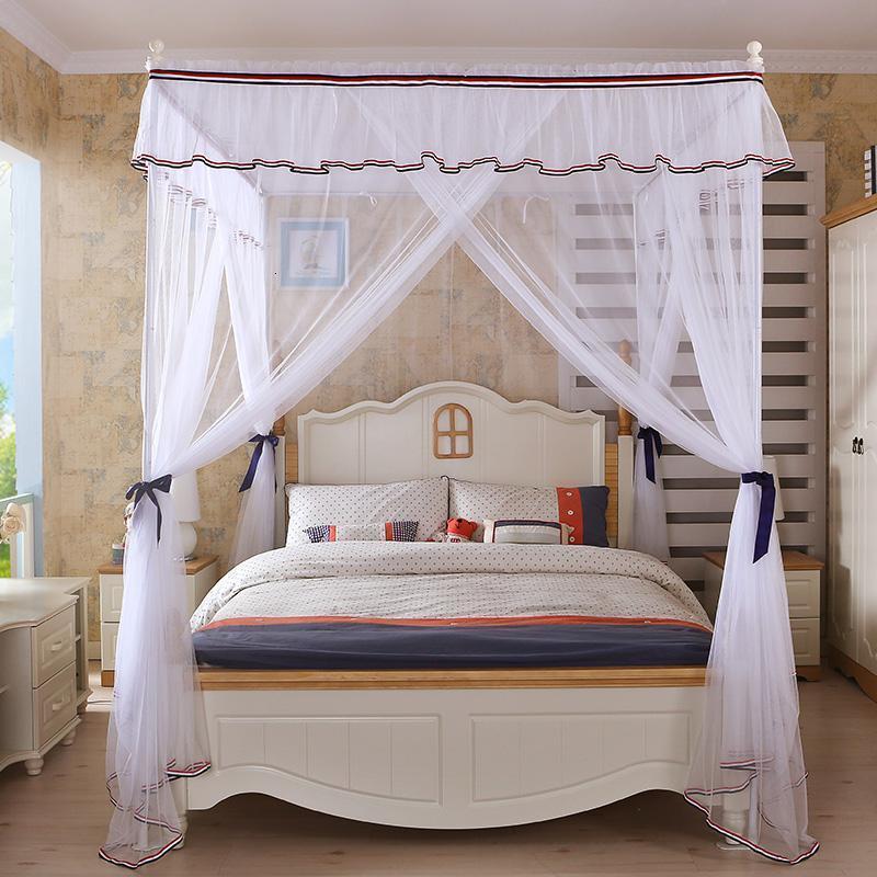 美帮汇蚊帐落地式三开廷蚊帐简约男生男士男孩床幔1518