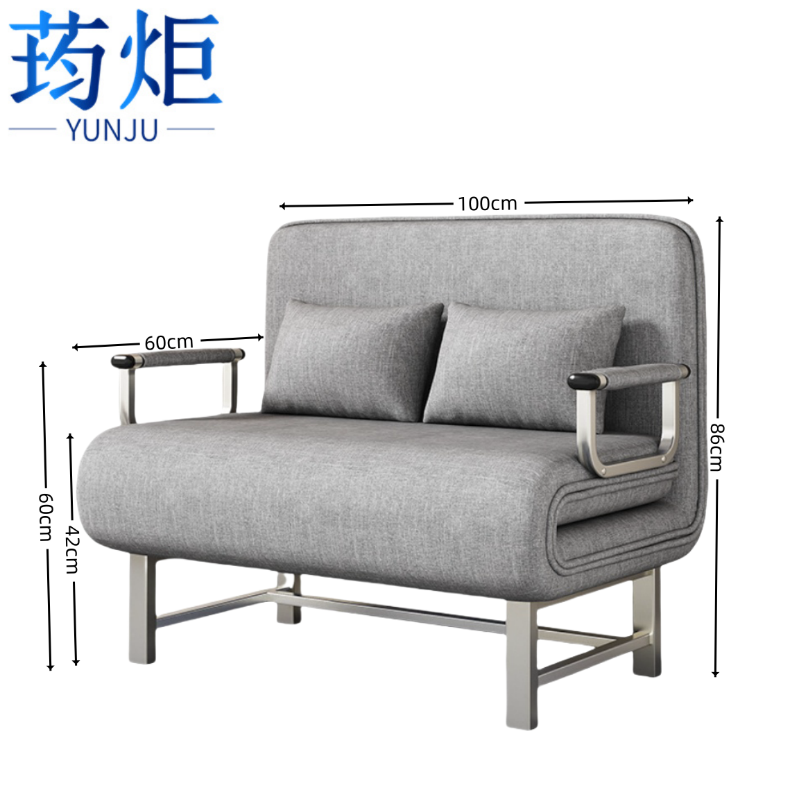 荺炬折叠沙发床190*100*30CM张高清大图