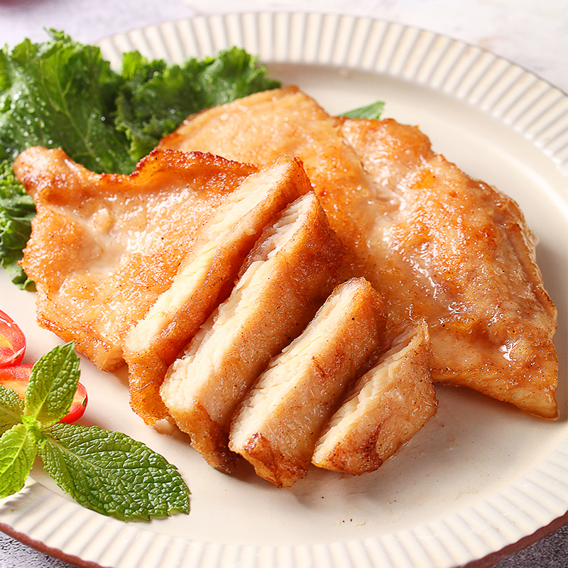 绝世 香煎鸡排鸡胸肉10片汉堡鸡块健身非油炸鸡扒半成品