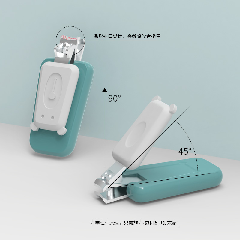 婴侍卫 指甲剪套装5件套 JC6631 绿/红 可选色