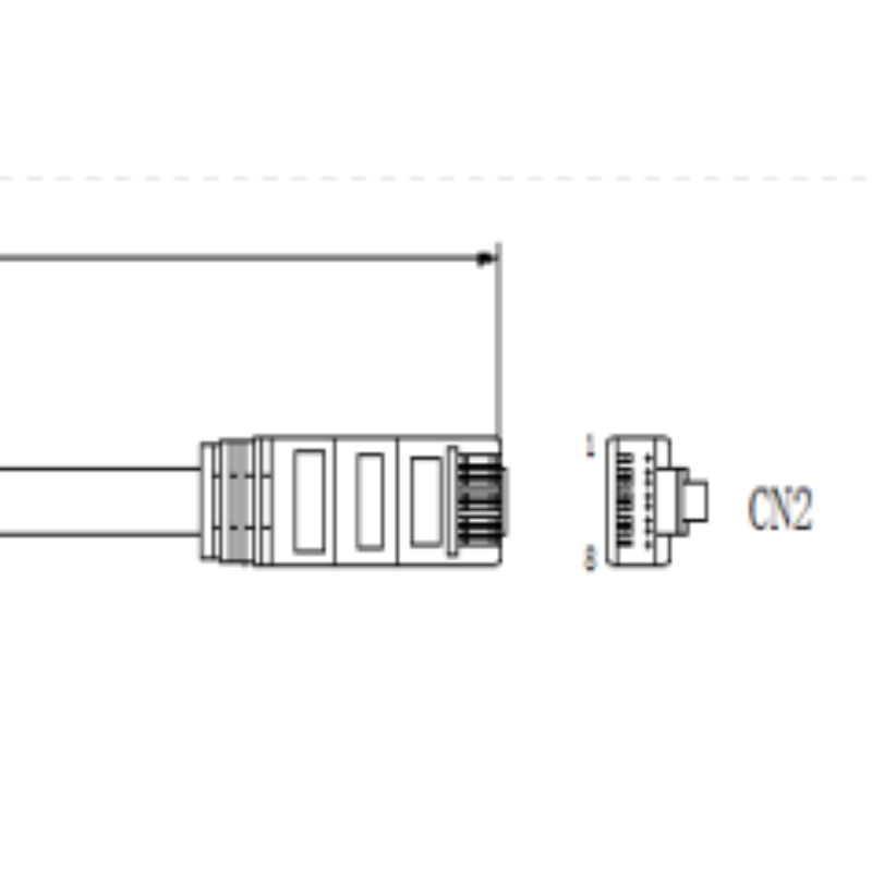 华睿科技 5000P网线 CABNET-M12A4-RJ45-15 标准外部线-黑色- 15M 不涉及维保高清大图