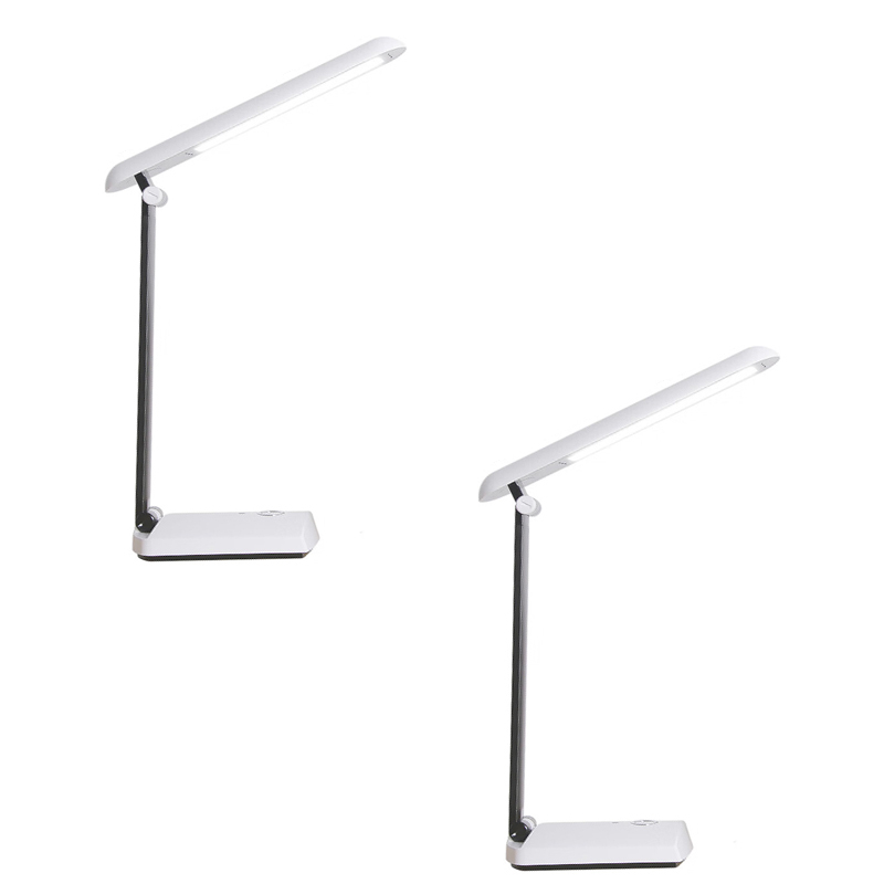 好视力 学习阅读宿舍卧室床头LED台灯TG501-C-BK 三档调光USB线长1.2米 白色高清大图