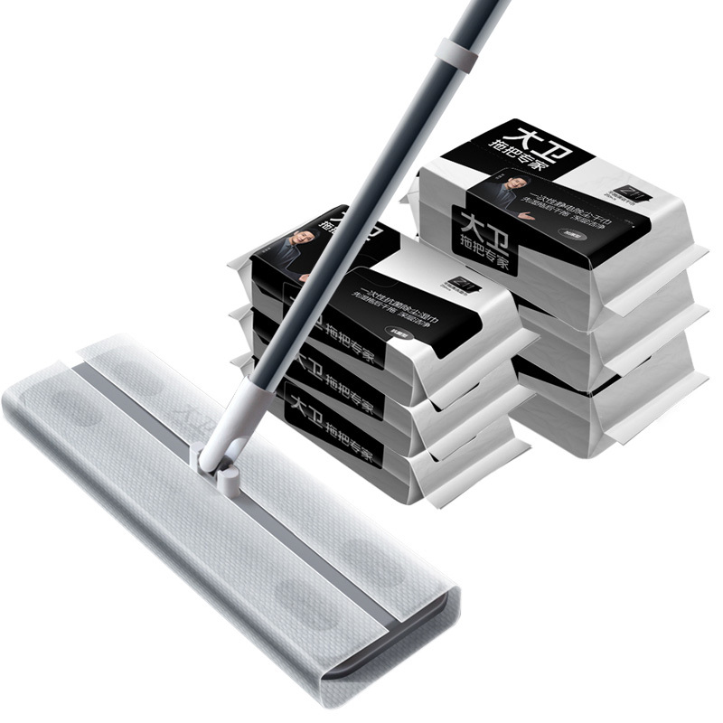 大卫拖把静电除尘拖布替换一次性干湿两用墩布Z11