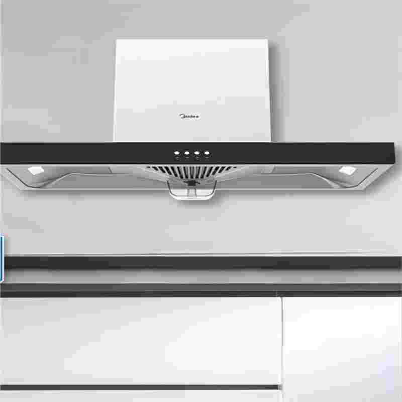 美的(Midea) 欧式17m3 大风量抽油烟机 480mm黄金比例+320Pa超大风压 CXW-220-B80A*