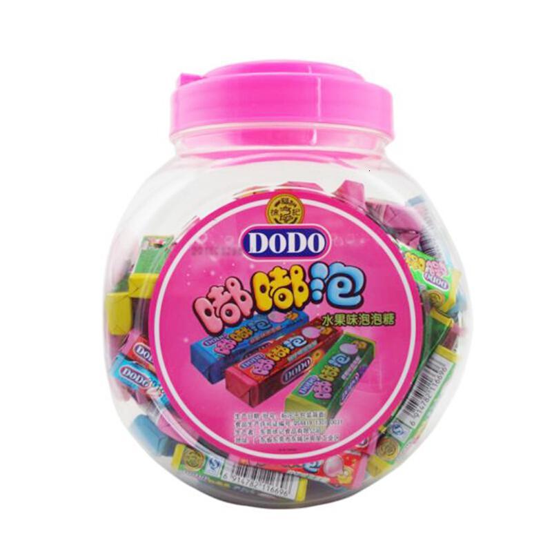 徐福记嘟嘟泡dodo水果味泡泡糖综合口味100条罐装儿童节糖果零食品