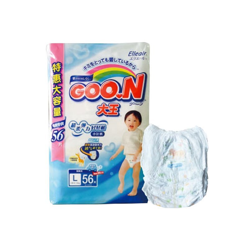 大王 GOO.N 大号婴儿拉拉裤L号L56片男 (9-14kg )