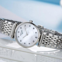 LONGINES 浪琴 嘉岚系列钢带女士石英表 L4.209.4.87.6