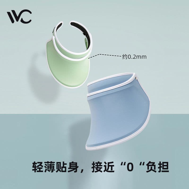 韩国VVC防晒帽女防紫外线夏季遮阳大帽檐帽子沙滩户外空顶太阳帽图片