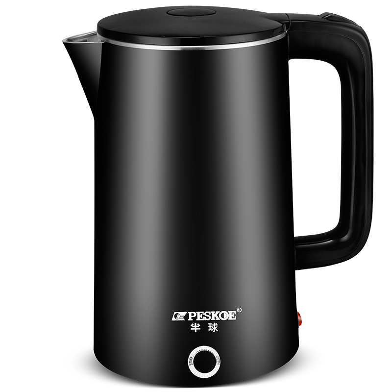 半球peskoe电水壶食品级不锈钢自动断电防干烧电热水壶双层防烫热水壶