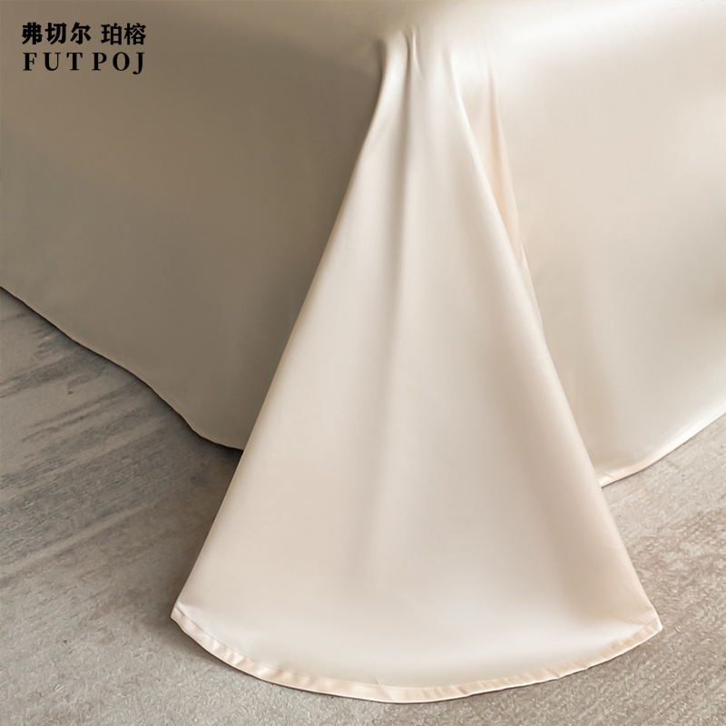 长绒棉60S刺绣系列四件套格蕾丝棕