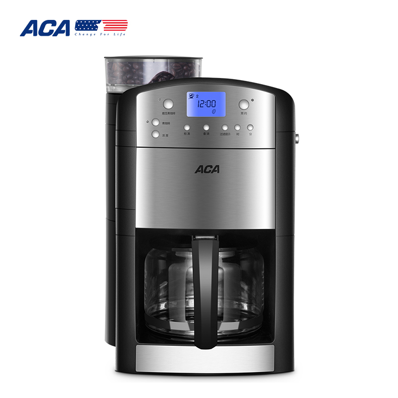 北美电器(ACA)多功能咖啡茶饮机AC-M125A 美式滴漏式家用 办公室小型迷你泡茶机咖啡壶咖啡机