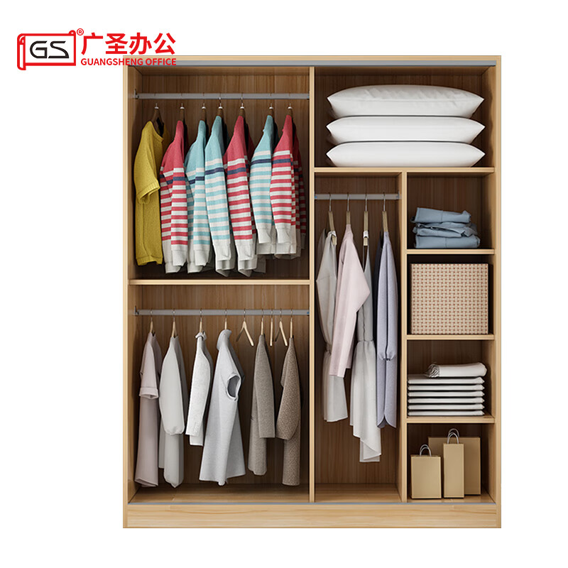 GS广圣衣柜推拉门衣柜更衣柜 YX0202 个高清大图