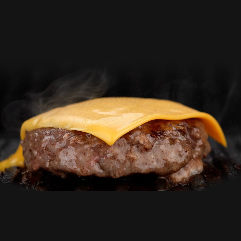 赞正安格斯汉堡牛肉饼100g*10片纯肉无添加谷饲牛肉儿童牛排肉饼汉堡肉
