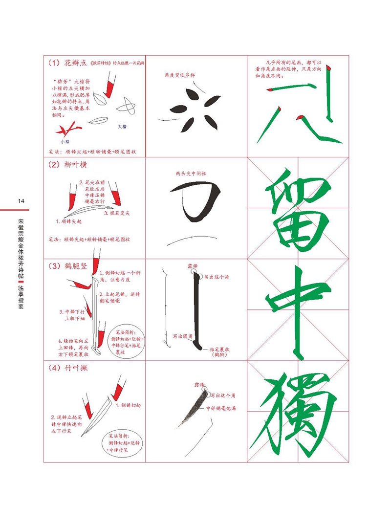 [正版]瘦金体技法系列 宋徽宗瘦金体秾芳诗帖临摹指要邱金生瘦金体毛笔书法字帖入门技法教程附带学习视频江西美术出版社高清大图