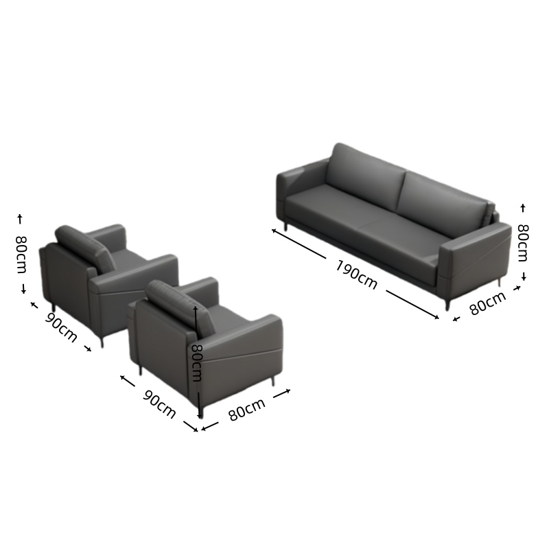 芙首泰洽谈沙发组合190*80*80cm(3+1+1)套高清大图