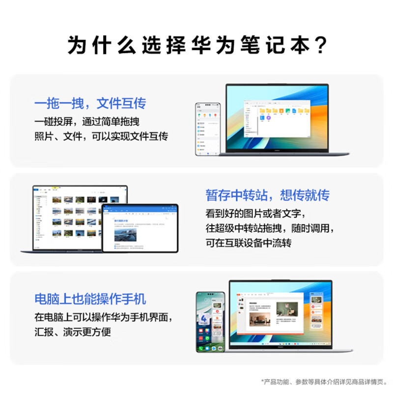 HUAWEI/华为 MateBook D 16 高能版 2024款 13代酷睿 i7 16G 1TB 皓月银 标压 16英寸护眼全面屏