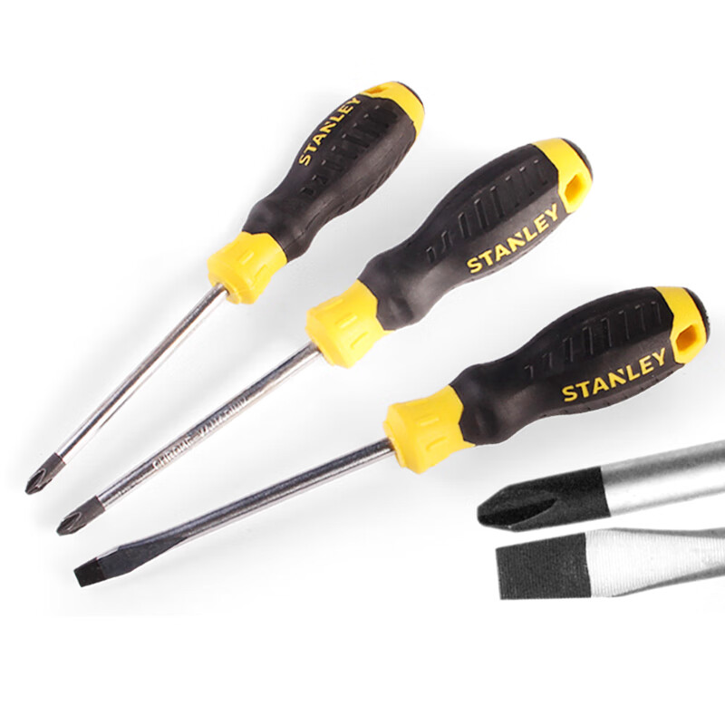 史丹利STANLEY 胶柄一字螺丝批5x75mm 家用螺丝刀 笔记本 起子 改锥 60-821-23 可定制高清大图