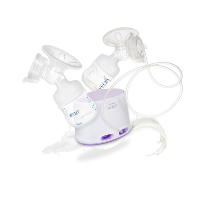 飞利浦 AVENT 吸奶器 新安怡宽口径自然原生双边电动吸乳器 英国原装进口SCF334/02