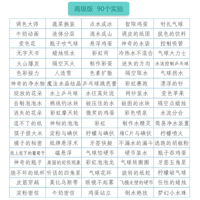 趣味科学小实验套装儿童物理化学幼儿园stem小学生火山爆发玩具 简单版[30个实验][预售]图片