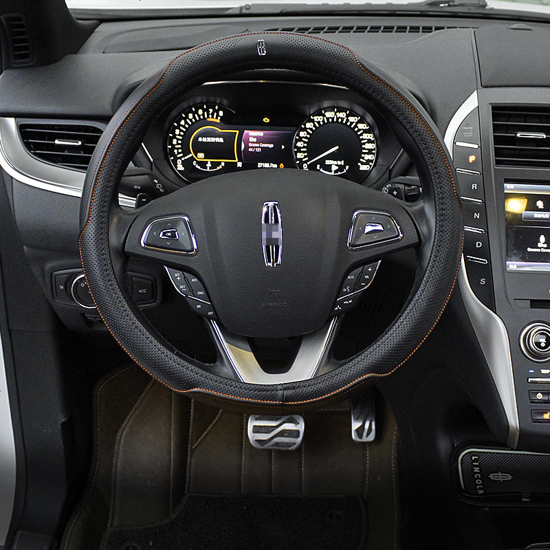 适用于林肯真皮方向盘套 MKC MKX MKZ MKT 领航员汽车专用方向套