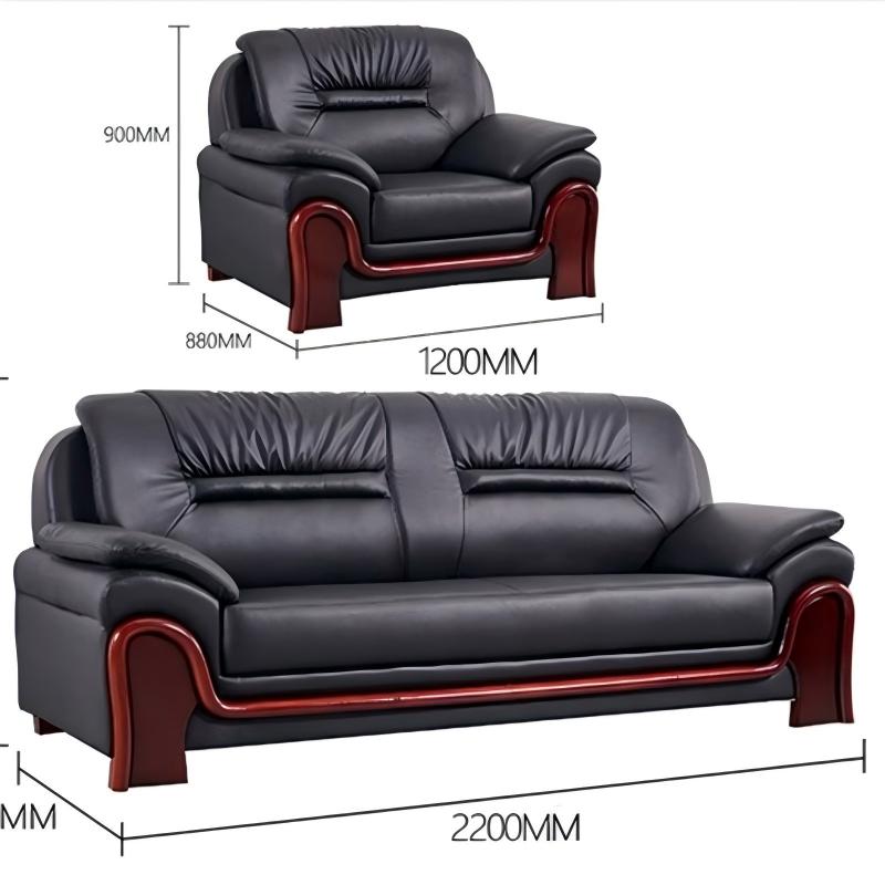 苏宁 金菲罗格 办公家具 商务接待新中式办公沙发 1+3人位沙发