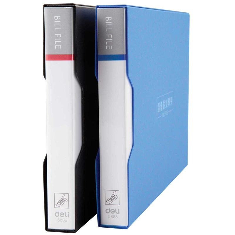 [精选]得力(deli) 5355 PP增值税发票夹 颜色随机高清大图