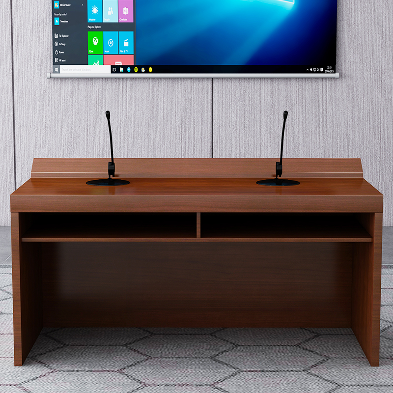 慧采云 办公家具会议室发言台会场演讲台洽谈桌会议桌培训桌油漆长条桌高清大图