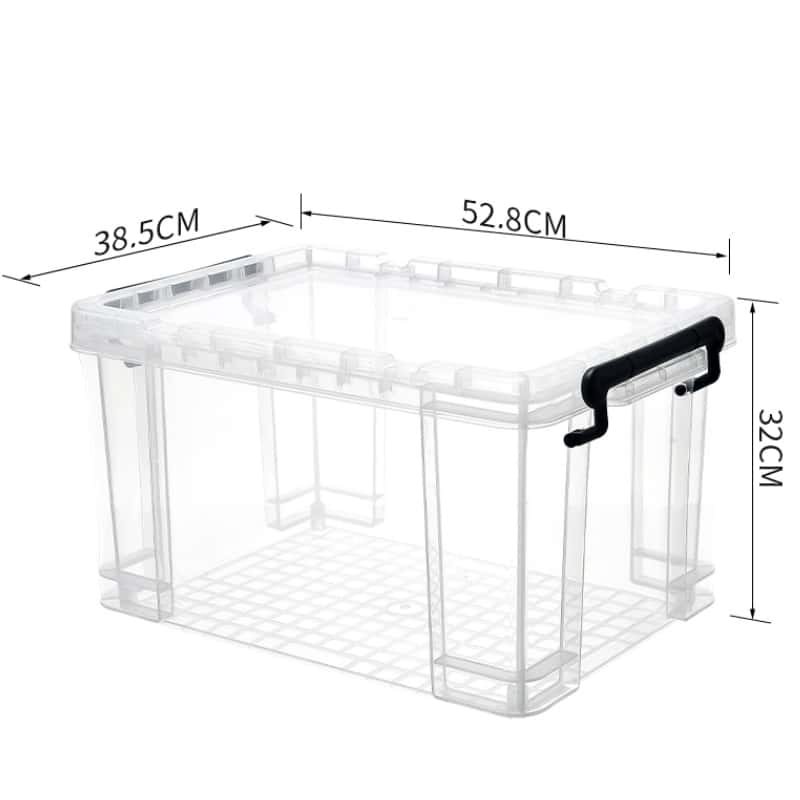 鑫木樽透明储物箱52.8*38.5*32cm个高清大图