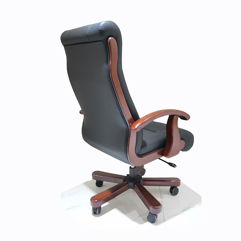 慕岛办公椅班椅黑色牛皮ct7161