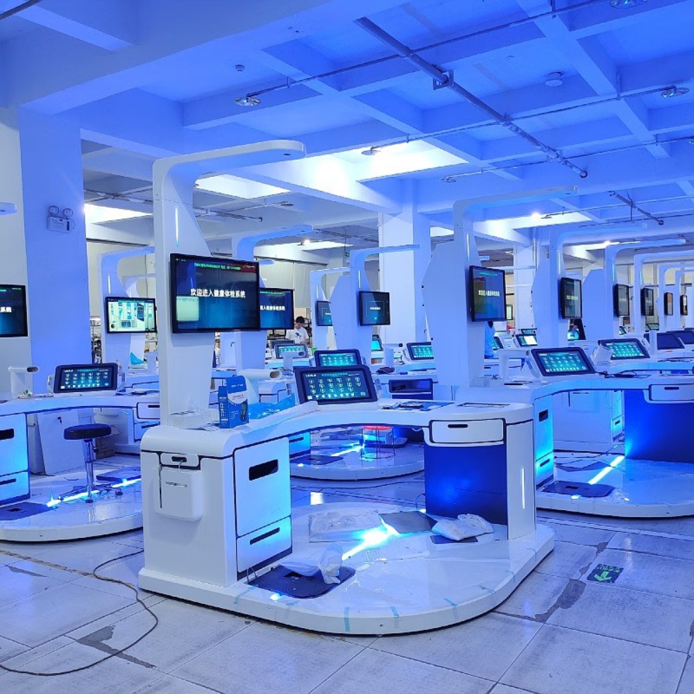 乐佳利康 HW-V9000S型健康智能体检一体机 多功能台式一体化健康一体机厂家专业直供 HW-V9000S型高清大图