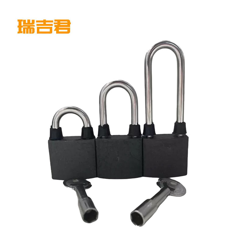 瑞吉君 挂锁 内三角锁60锁梁 把高清大图